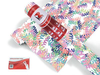 dizzy devil abstract geometric Craft Vinyl Roll