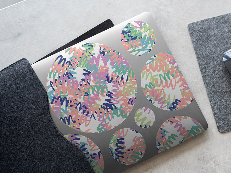dizzy devil abstract geometric DIY Laptop Stickers