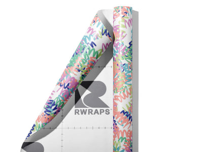 Dizzy Devil Abstract Wrap Film Sheets~Rwraps Series 914 Dizzy Devil Abstract Scrolled Sheet~3