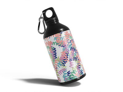 dizzy devil abstract geometric Water Bottle DIY Stickers
