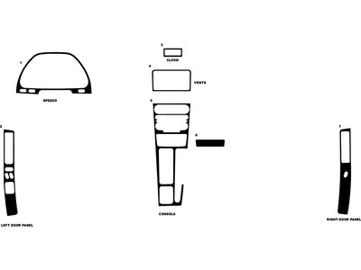 acura nsx 1991-2005 Dash Kit Diagram