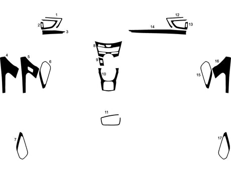 acura rdx 2019-2025 Dash Kit Diagram