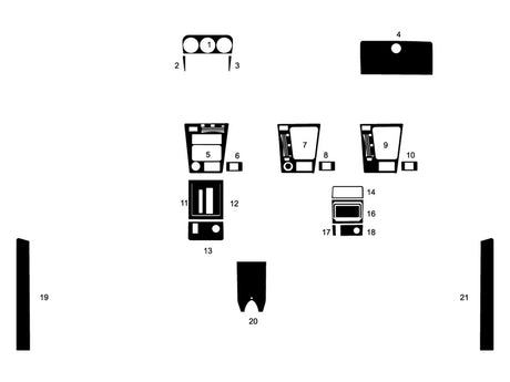 alfa romeo spider veloce 1988-1990 Dash Kit Diagram