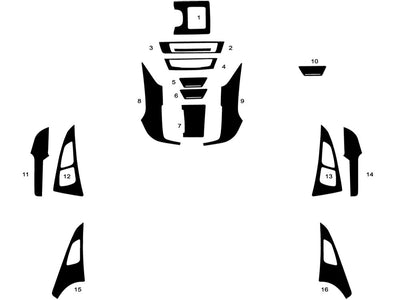 audi s6 2013-2018 Dash Kit Diagram