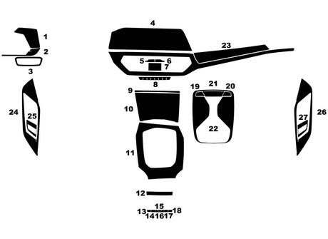 bmw 4-series 2021-2023 Dash Kit Diagram
