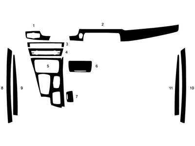 bmw 5-series 2016-2017 (sedan) Dash Kit Diagram