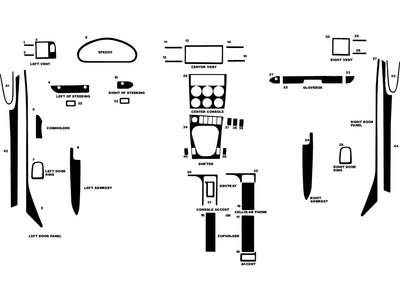 bmw m 2000-2002 (roadster) Dash Kit Diagram