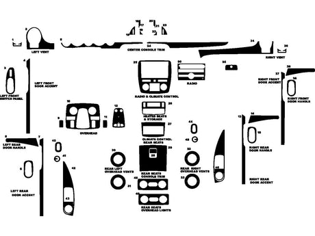 buick enclave 2008-2012 Dash Kit Diagram