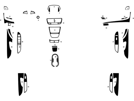 buick encore 2013-2016 Dash Kit Diagram