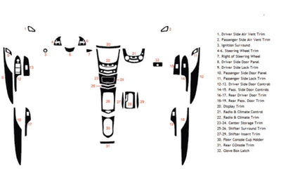 cadillac ats 2013-2019 Dash Kit Diagram