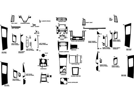 cadillac cts 2003-2007 Dash Kit Diagram