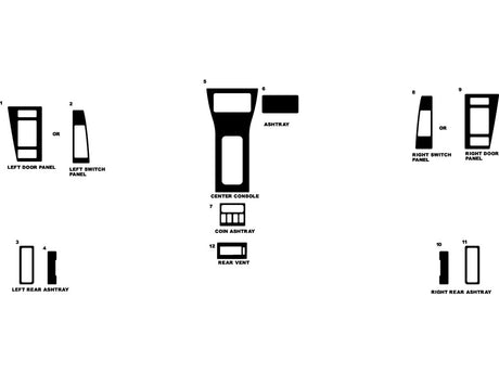 cadillac eldorado 1992-1995 Dash Kit Diagram