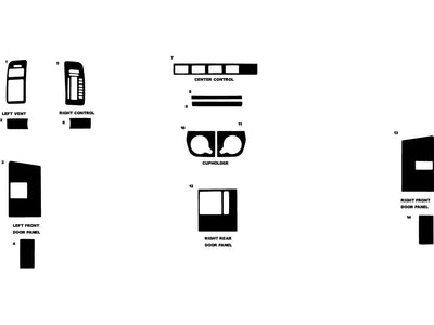 gmc safari 1990-1993 Dash Kit Diagram