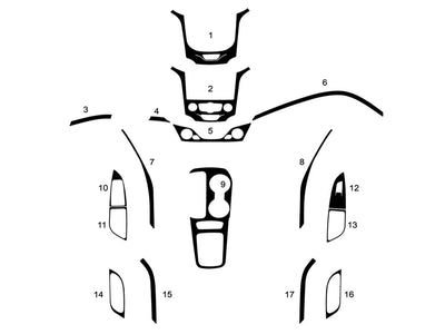 chevrolet cruze 2016-2019 Dash Kit Diagram