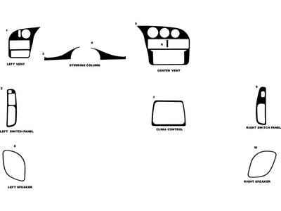 chevrolet lumina 1995-2001 Dash Kit Diagram