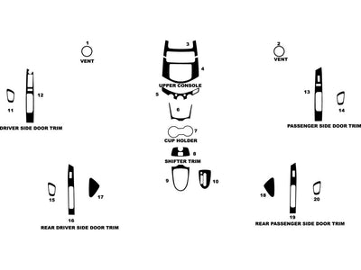 chevrolet spark 2013-2015 Dash Kit Diagram