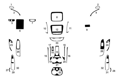 chevrolet volt 2016-2019 Dash Kit Diagram