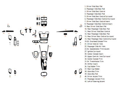 chrysler 200 2011-2014 Dash Kit Diagram