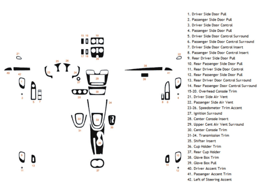 chrysler 200 2011-2014 Dash Kit Diagram