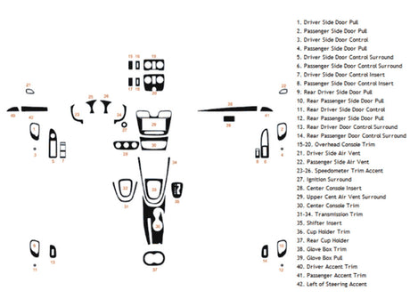chrysler 200 2011-2014 Dash Kit Diagram