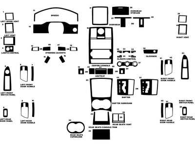 chrysler 300 2008-2010 Dash Kit Diagram