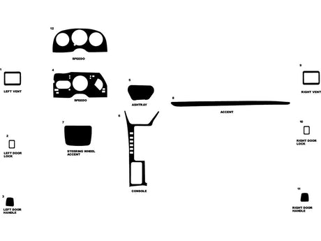 chrysler lebaron 1990-1995 Dash Kit Diagram