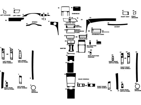 chrysler pacifica 2004 Dash Kit Diagram