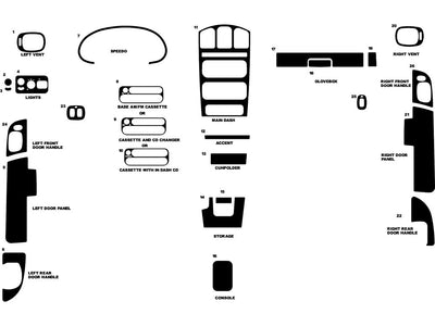 dodge grand caravan 2004-2004 Dash Kit Diagram