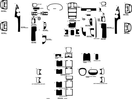 chrysler town and country 2005-2007 Dash Kit Diagram