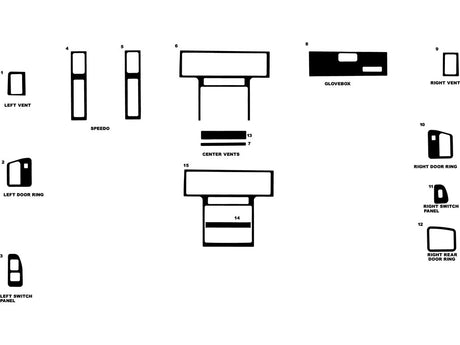 dodge grand caravan 1991-1993 Dash Kit Diagram