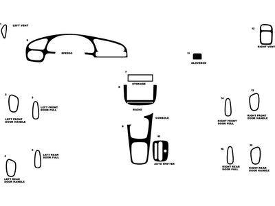 daewoo lanos 1999-2002 Dash Kit Diagram