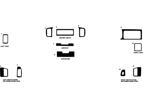 dodge caravan 1994-1995 Dash Kit Diagram