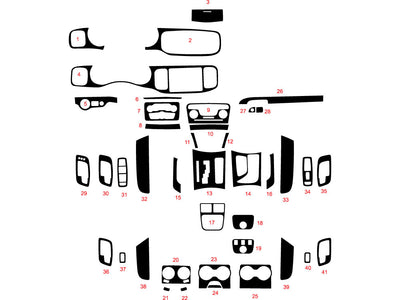 dodge charger 2011-2023 Dash Kit Diagram