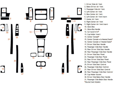 dodge durango 2001-2003 Dash Kit Diagram