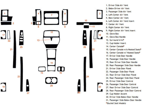 dodge durango 2001-2003 Dash Kit Diagram