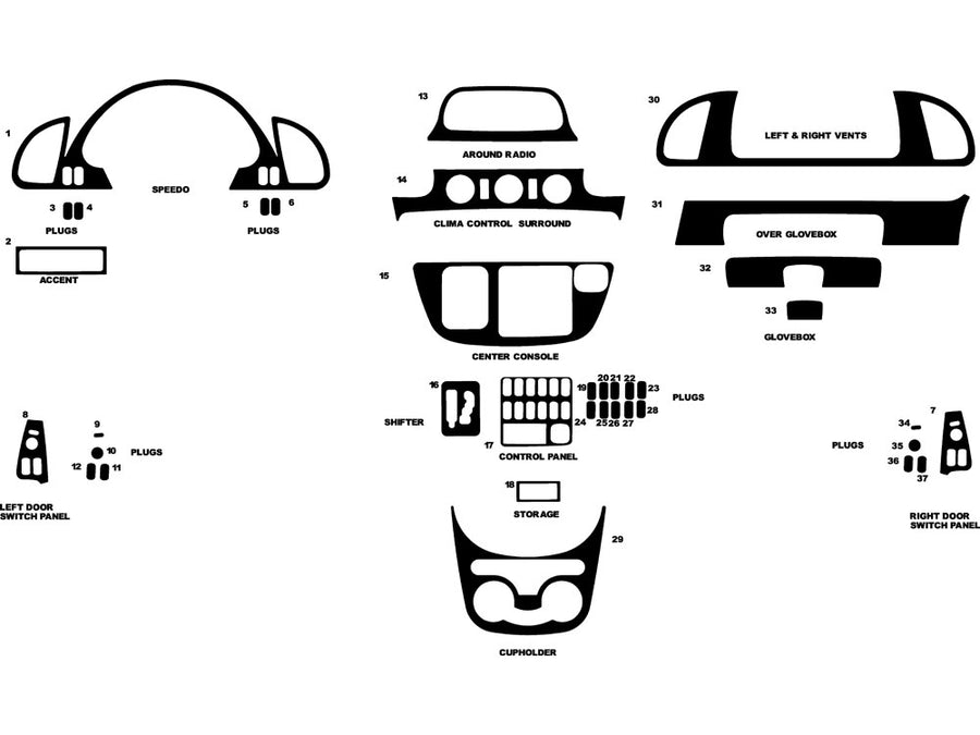 dodge sprinter 2004-2006 Dash Kit Diagram