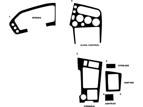 eagle talon 1990-1994 Dash Kit Diagram