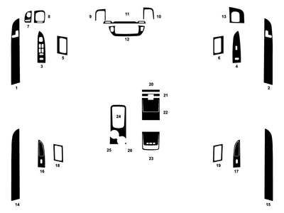 ford crown victoria 2003-2010 Dash Kit Diagram