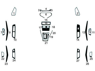 ford ecosport 2018-2022 Dash Kit Diagram