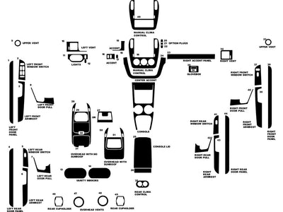 ford explorer 2002-2005 Dash Kit Diagram