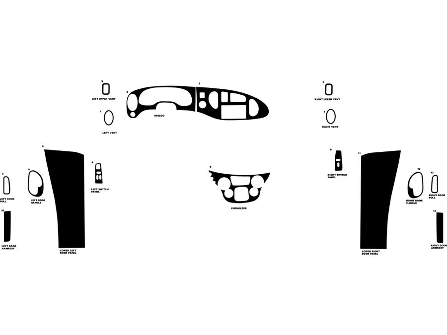 ford e-250 2000-2005 Dash Kit Diagram