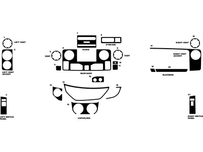 ford e-250 2009-2015 Dash Kit Diagram