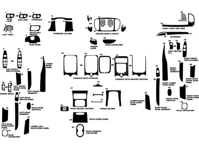 ford expedition 2000-2002 Dash Kit Diagram