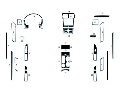 ford explorer 2016-2019 Dash Kit Diagram