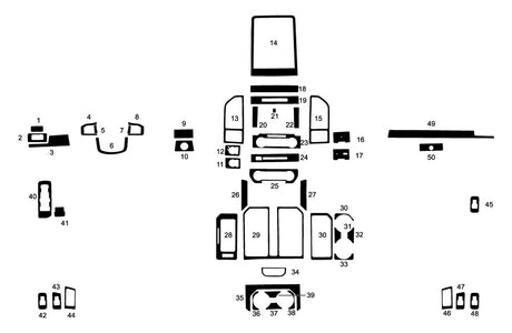 ford f-150 2015-2021 Dash Kit Diagram