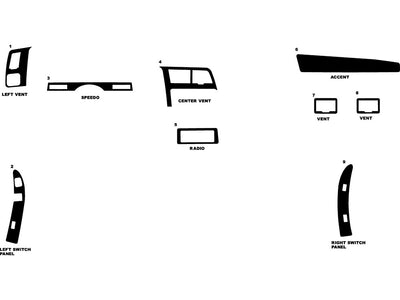 ford ranger 1990-1994 Dash Kit Diagram