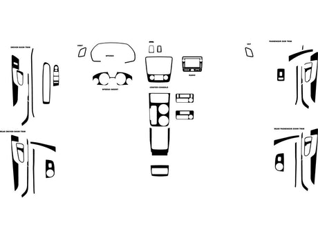 gmc acadia 2013-2015 Dash Kit Diagram