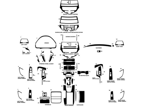 honda accord 2008-2012 Dash Kit Diagram