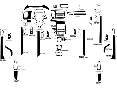 honda civic 2006-2011 Dash Kit Diagram