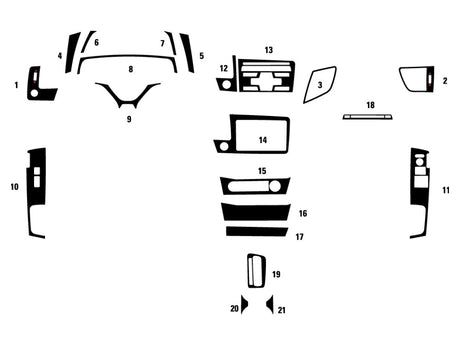 honda civic 2012-2012 (coupe) Dash Kit Diagram